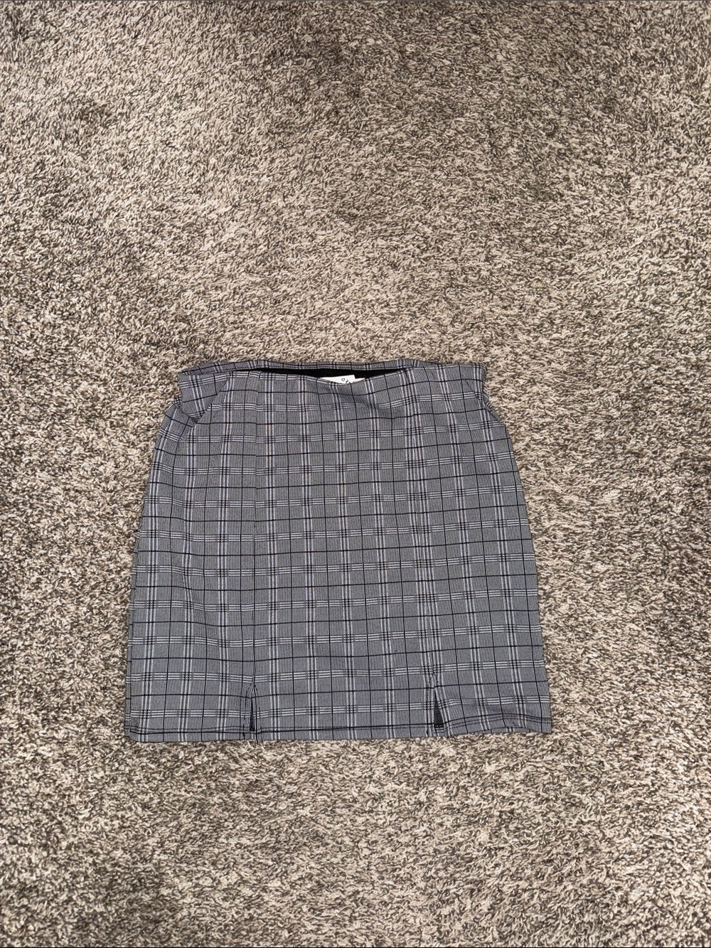 Plaid Mini Skirt in Gray - Classic Women's Skirt